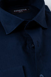 Navy Blue Men's Dress Shirt